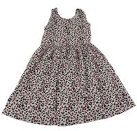 Šedo-růžovo-černé leopardí šaty Primark