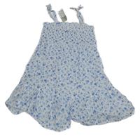Nové - Bílé květované lehké šaty Primark