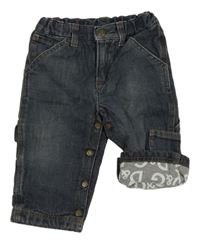 Tmavomodré podšité cargo rifle Dolce&Gabanna