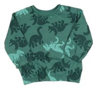 Zelená mikina s dinosaury Primark
