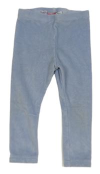 Světlemodré plyšové domácí kalhoty zn. Lupilu