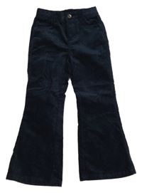 Tmavomodré sametové flare rifle 