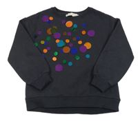 Antracitová mikina s plíšky Zara