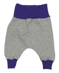 Šedo-fialové tepláky 