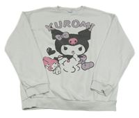 Bílá mikina s potiskem Kuromi C&A vel. 176