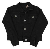 Černá riflová crop bunda Lipsy London