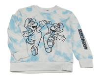 Bílo-pomněková mikina s Máriem 