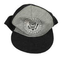 Tmavošedo-šedá kšiltovka s erbem H&M