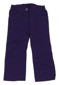 Lilkové plátěné kalhoty Lupilu