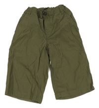 Khaki plátěné kraťasy C&A