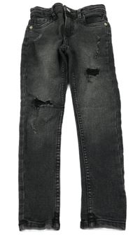 Šedé skinny rifle s prošoupáním Zara 