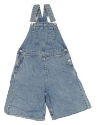 Modré riflové laclové kraťasy Denim Co.