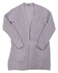 Levandulový svetrový cardigan