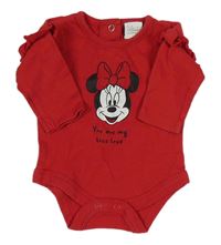 Červené body s Minnie a volánky Disney