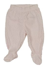 Bílo-růžové puntíkaté fleecové polodupky Ergee