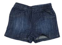 Tmavomodré riflové kraťasy s flitry IKKS