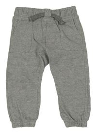 Šedé melírované tepláky St. Bernard