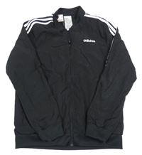 Černo-bílá šusťáková sportovní bunda Adidas