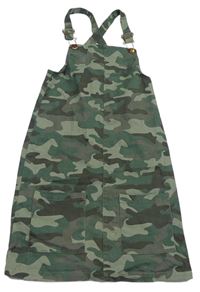 Khaki-šedé army riflové šaty Pep&Co.