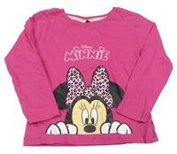 Tmavorůžové triko s Minnie zn. Disney