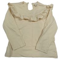 Béžové triko s volánkem H&M