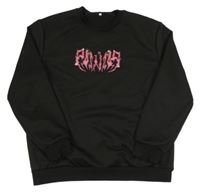 Černá mikina s nápisem