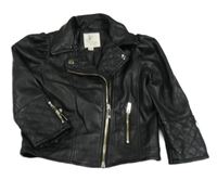 Černý koženkový podšitý křivák River Island