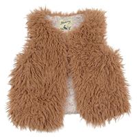 Starorůžová kožešinová zateplená vesta Mantaray