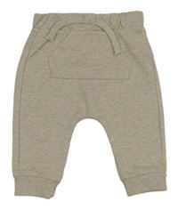 Béžové melírované tepláky s kapsou Nutmeg