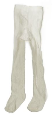 Smetanové vzorované punčocháče George