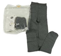 Nové - 2x šedé punčocháče George