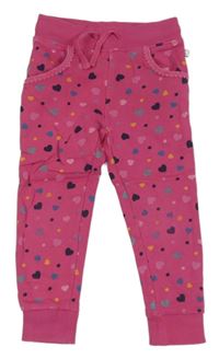 Fuchsiové tepláky se srdíčky Liegelind