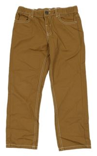 Hnědé relaxed tapered leg rifle H&M