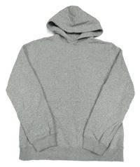 Šedá melírovaná mikina s kapucí H&M