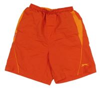 Červeno-oranžové plážové kraťasy Slazenger