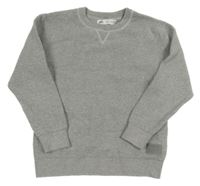 Šedý žebrovaný lehký svetr Zara