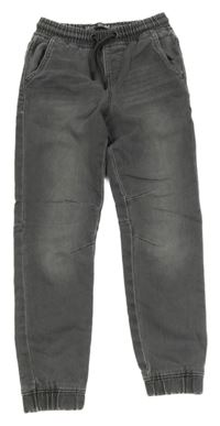 Šedé slim cuff rifle Denim Co.