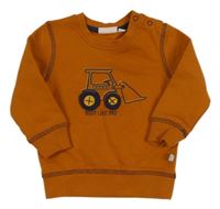 Cihlová mikina s bagrem Liegelind