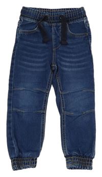 Tmavomodré teplákové cuff rifle Lupilu