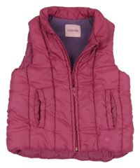 Tmavorůžová šusťáková zateplená vesta Cherokee