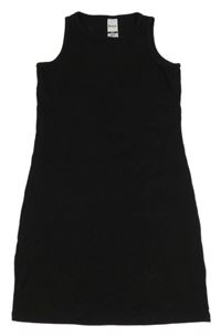 Černé žebrované šaty C&A