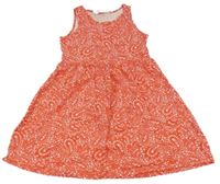 Červeno-bílé vzorované šaty H&M