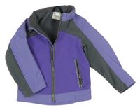 Fialovo-šedá softshellová bunda Impidimpi