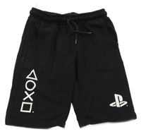 Černé teplákové kraťasy s PlayStation C&A