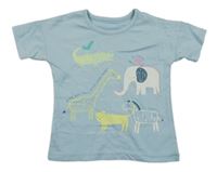Světlemodré tričko se zvířátky George