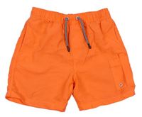 Neonově oranžové plážové kraťasy F&F