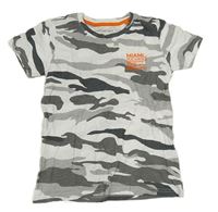 Bílo-šedé army tričko s nápisem Chapter young