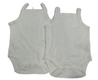 2set - 2x bílé žebrované body Next