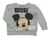 Šedá mikina s Mickeym George