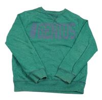 Zelená mikina s nápisem Next